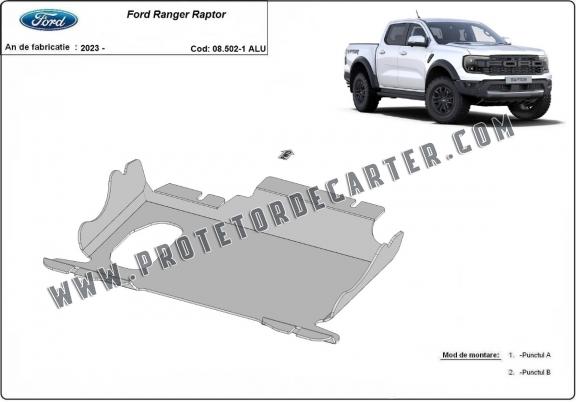 Protetor de Carter de alumínio Ford Ranger Raptor