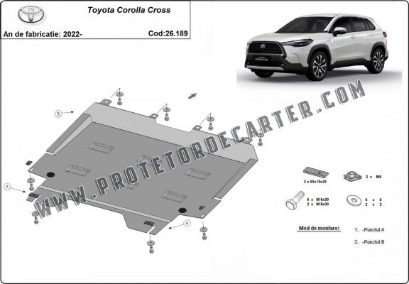 Protetor de Carter de aço Toyota Corolla Cross