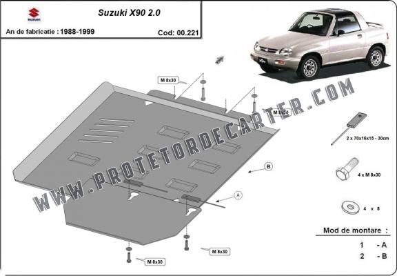  Protetor de caixa de velocidades de aço  Suzuki X90 2.0