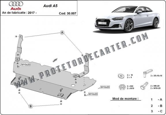 Protetor de Carter de aço Audi A5