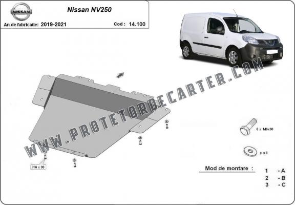 Protetor de Carter de aço Nissan NV250