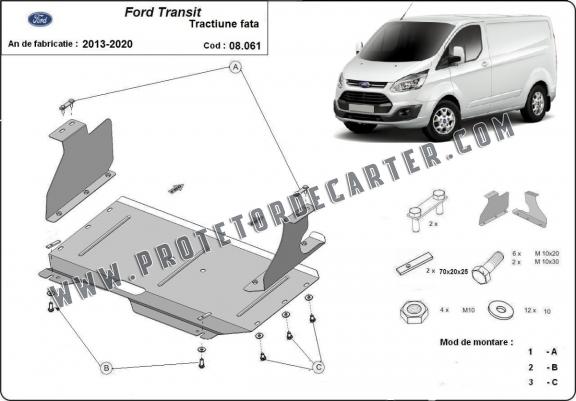 Protetor de Carter de aço Ford Transit