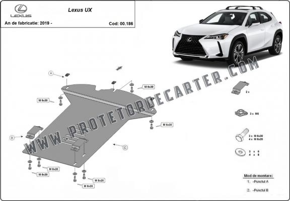 Protetor de conversor catalítico/cat lock Lexus UX