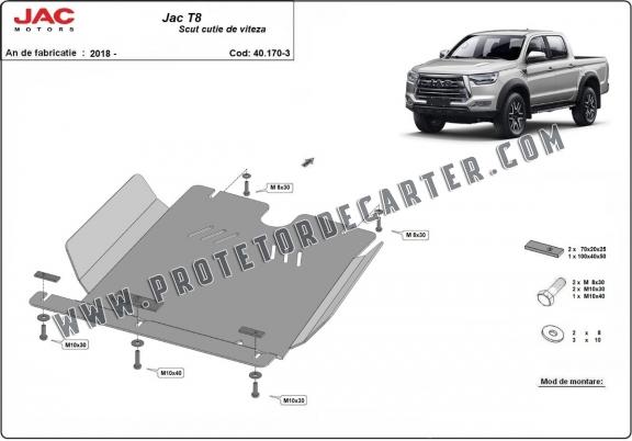  Protetor de caixa de velocidades de aço Jac T8