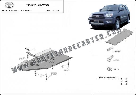  Protetor de caixa de velocidades de alumínio Toyota 4Runner
