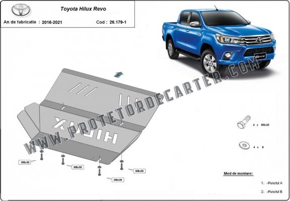 Protetor de alumínio para radiador Toyota Hilux Revo