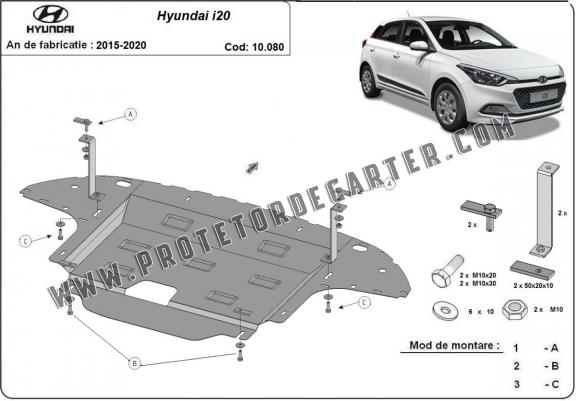 Protetor de Carter de aço Hyundai i20