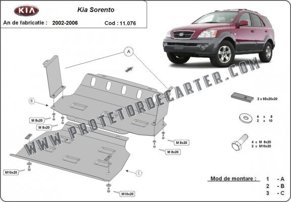 Protetor de Carter de aço Kia Sorento