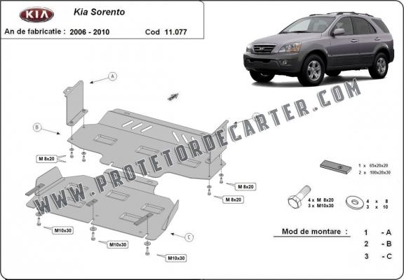 Protetor de Carter de aço Kia Sorento