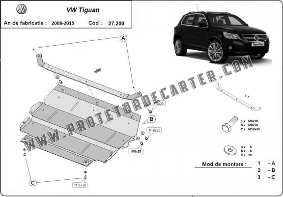 Protetor de Carter de aço VW Tiguan