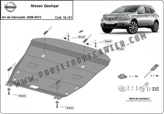 Protetor de Carter de aço Nissan Qashqai J10