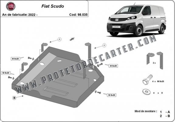 Protetor de aço tanque AdBlue Fiat Scudo