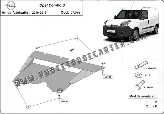 Protetor de Carter de aço Opel Combo D 