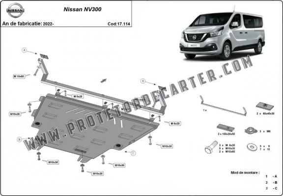 Protetor de Carter de aço Nissan NV300