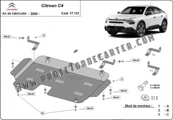 Protetor de Carter de aço Citroen C4