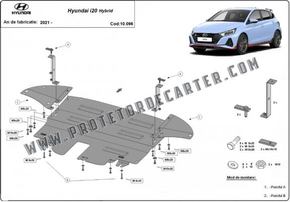Protetor de Carter de aço Hyundai i20 Hybrid