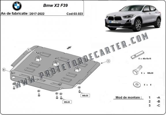 Protetor de Carter de aço BMW X2 F39