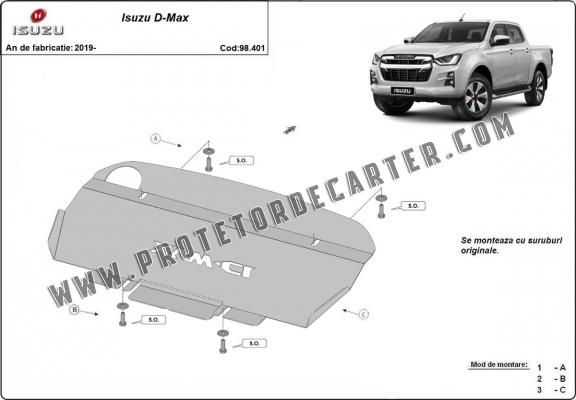 Protetor de aço para radiador Isuzu D-Max