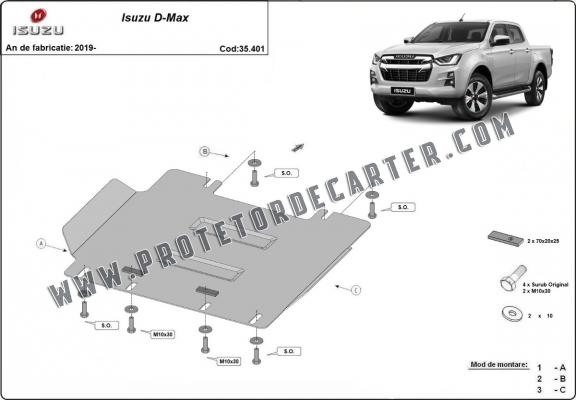 Protetor de Carter de aço Isuzu D-Max