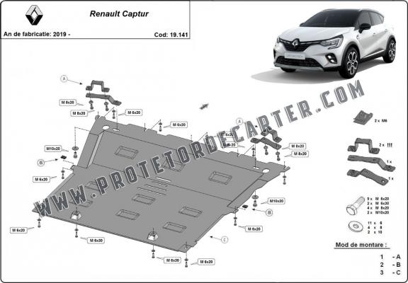Protetor de Carter de aço Renault Captur
