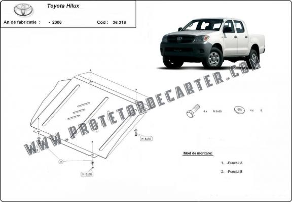 Protetor de Carter de aço Toyota Hilux
