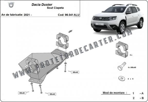 Protetor de Alumínio para Válvula EGR Dacia Duster