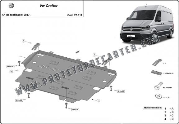 Protetor de Carter de aço Vw Crafter