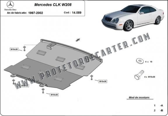 Protetor de Carter de aço Mercedes CLK W208