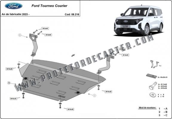 Protetor de Carter de aço Ford Tourneo Courier
