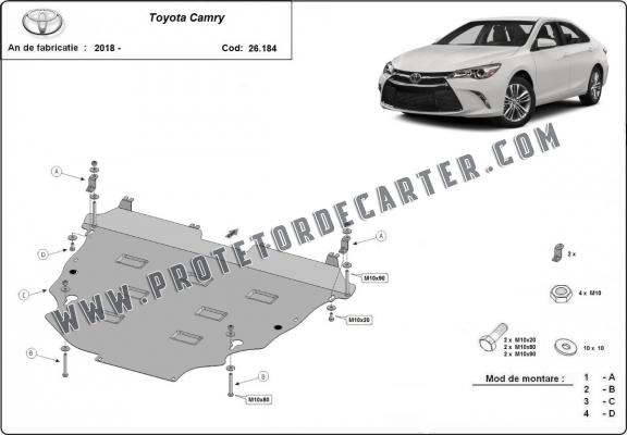 Protetor de Carter de alumínio Toyota Camry