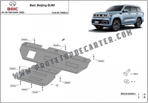  Protetor de caixa de velocidades de alumínio Baic Beijing BJ60