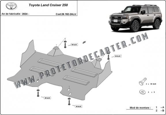 Protetor de Carter de alumínio Toyota Land Cruiser 250