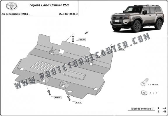 Protetor de alumínio para radiador Toyota Land Cruiser 250