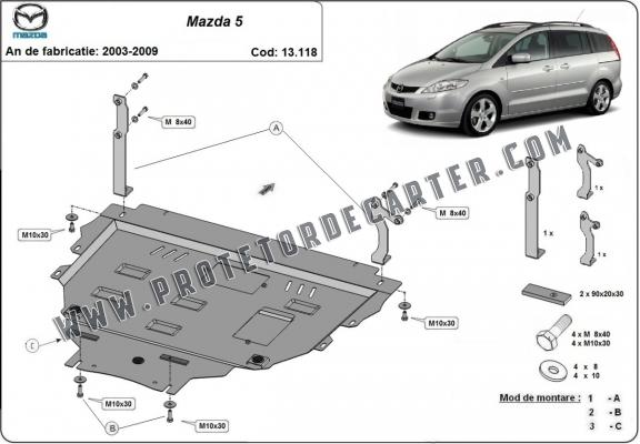 Protetor de Carter de aço Mazda 5