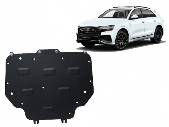  Protetor de caixa de velocidades de aço  Audi Q8