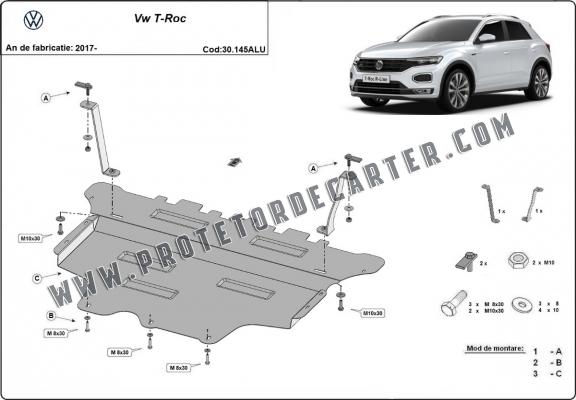 Protetor de Carter de alumínio Volkswagen T-Roc