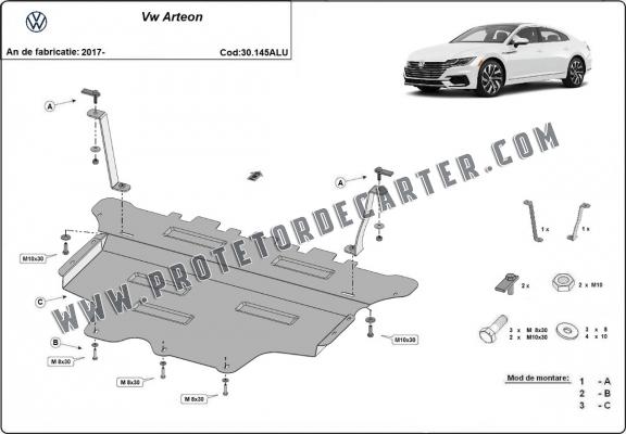 Protetor de Carter de alumínio VW Arteon