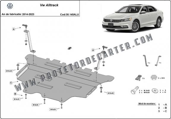 Protetor de Carter de alumínio VW Passat Alltrack 