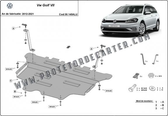 Protetor de Carter de alumínio VW Golf 7