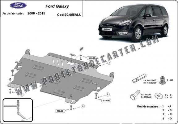 Protetor de Carter de alumínio Ford Galaxy 2