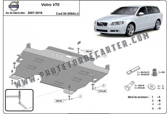 Protetor de Carter de alumínio Volvo V70