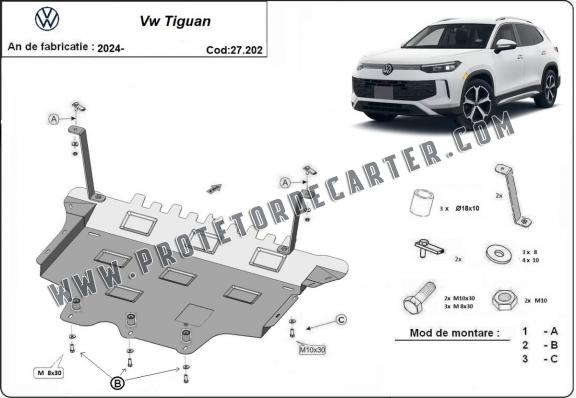 Protetor de Carter de aço Volkswagen Tiguan