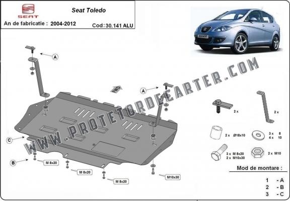 Protetor de Carter de alumínio Seat Toledo 3