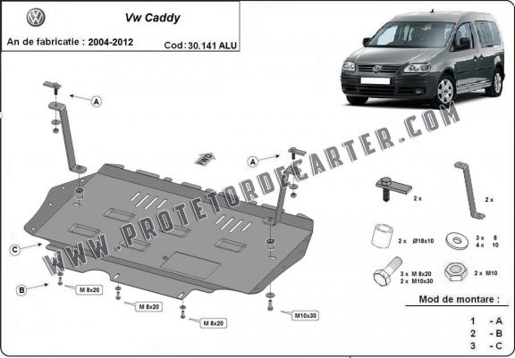 Protetor de Carter de alumínio VW Caddy