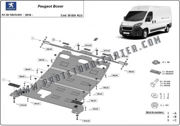 Protetor de Carter de alumínio Peugeot Boxer