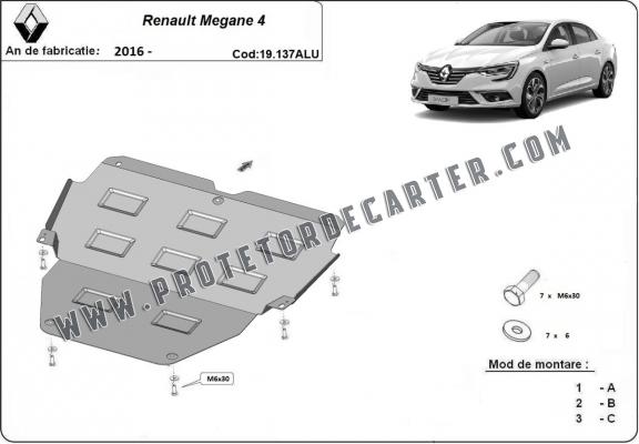 Protetor de Carter de alumínio Renault Megane IV
