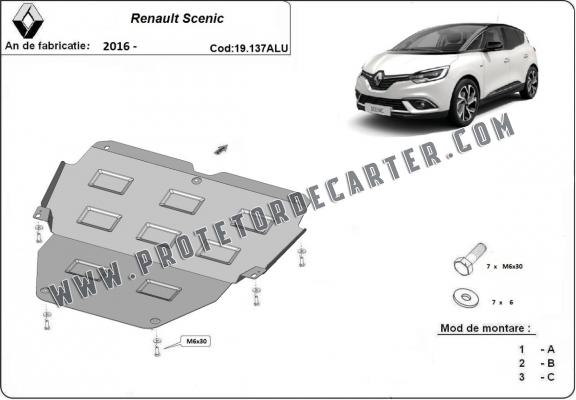 Protetor de Carter de alumínio Renault Scenic IV