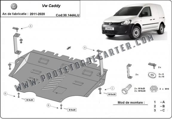 Protetor de Carter de alumínio VW Caddy 