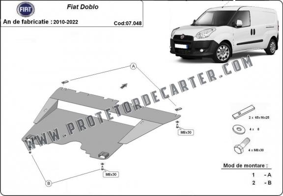 Protetor de Carter de aço Fiat Doblo