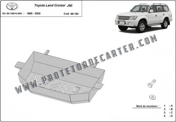 Protetor de aço para o tanque de combustível Toyota Land Cruiser J90